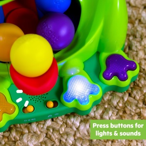 Jucarie interactiva Bright Starts Poppin Ball Frog lumini si sunete pentru copii 6 luni - Img 5