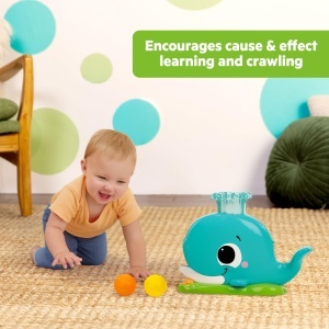 Jucarie interactiva Bright Starts Silly Spout Wal Popper, 3 bile incluse, muzica si lumini - Img 5
