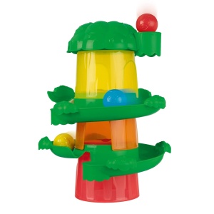 Jucarie interactiva Chicco 2IN1 Baumhaus turn suprapus in forma de copac cu bile si tobogane