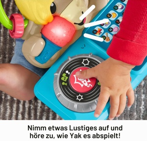 Jucarie interactiva Fisher-Price Sync Squad Yack, muzica si lumini, 9 luni - Img 3