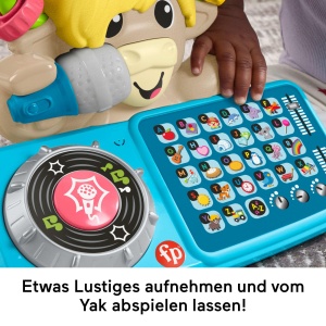 Jucarie interactiva pentru bebelusi Fisher-Price DJ-Yak Taylor cu muzica si lumini - Img 3