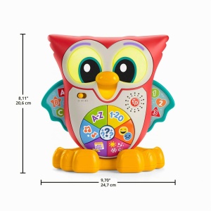 Jucarie interactiva pentru copii Fisher-Price BlinkiLinkis Eula, muzica si lumini, 18 luni - Img 5