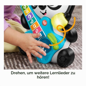 Jucarie interactiva pentru invatare Fisher-Price Animal Band - Gina la Pandina, 10 butoane, 70 melodii - Img 4