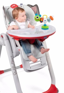 Jucarie interactiva pentru scaun de masa Chicco Phill Raupe, multicolor, 6-36 luni - Img 5
