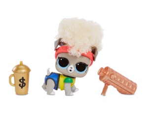 Jucarie LOL Surprise pentru animale de companie - 9 surprize, cu par real, accesorii