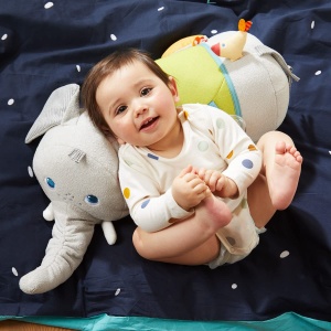 Jucarie multifunctionala HABA 306454 Elefant, 70cm, pentru bebelusi - Img 4