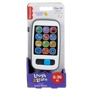 Jucarie muzicala Fisher-Price Smartphone pentru copii, 30 melodii, gri - Img 6