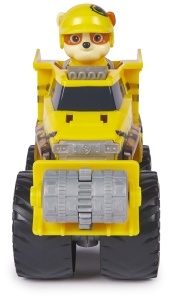 Jucarie PAW Patrol Rescue Wheels Rubble Monstertruck Galben cu Figurina Detasabila - Img 4