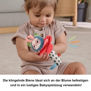 Jucarie pentru bebelusi Fisher-Price Planet Friends 2-in-1 cu detalii senzoriale - Img 5
