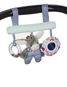 Jucarie pentru bebelusi Sterntaler Esel Emmi, cu Rassel, Multicolor - Img 3
