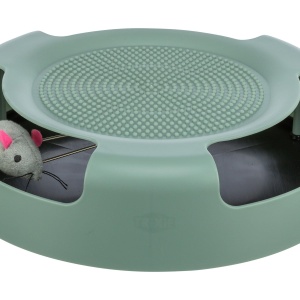 Jucarie pentru pisici TRIXIE ""Catch the Mouse"" - mouse ascuns in interior si rotativ - suprafata de zgariere in partea superioara - rosu sau verde - selectie aleatorie - plastic/plus - o 25 x 6 cm - 41411 - Img 5
