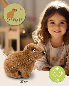 Jucarie Plus NICI Capybara Capy-Barbara 27cm Maro Materiale Reciclate - Img 2