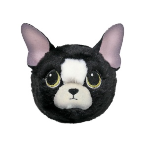 Jucarie Plus Ty Beanie Bouncers Doodle Chihuahua, 9 cm, Negru