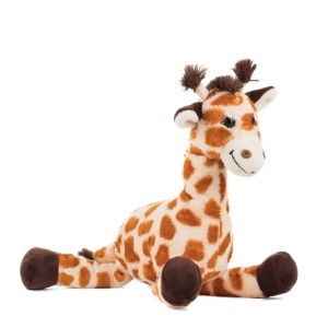 Jucarie Plush Giraffa Bahati Schaffer, 28 cm, Culoare Maro