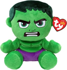 Jucarie Plush Ty Hulk Avengers, Beanie Baby, Moale, Colectibila