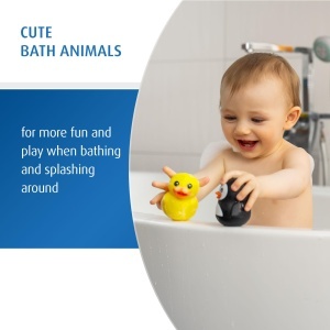 Jucarii de Baie Reer MyHappyBath - Set 2 Piese (Rata si Pinguin) din Silicon - Img 2