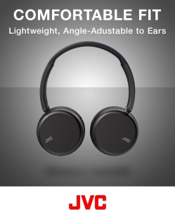 JVC HA-Z37W-B - Casti Bluetooth, Bas profund, 3 moduri de sunet (Bas/Clar/Normal), 35 de ore de viata a bateriei, Design usor si pliabil, Functie multipunct, Bluetooth 5.2, (Negru) - Img 4