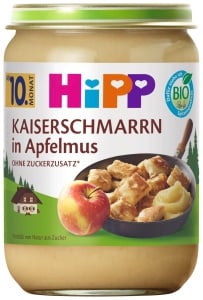 Kaiserschmarrn cu mere HiPP, 6x190g, fara zahar adaugat