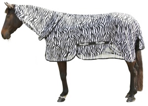 KERBL CarpetBe Zebra Fly Patura Eczema Patura de cal cu gat Partea 165 cm - Img 2