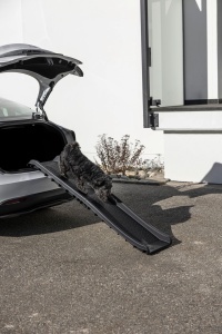Kerbl Pet Dog Ramp Ajutor pliabil la imbarcare pentru caini Pentru animale de pana la 60 kg Suprafata profilata Puncte de sprijin cauciucate Negru 157 - Img 6
