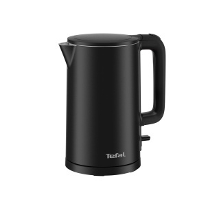 Kettle electric Tefal KO1408E0, 1.5L, dublu perete, negru