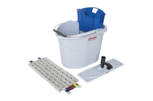 Kit de curatenie Vileda Professional UltraSpeed Mini 10L, mopa din microfibra, telescop 80-140cm - Img 3
