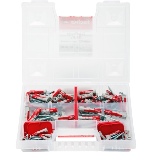 Kit de dibluri Fischer 544546 Duopower cu suruburi, 160 piese, diverse dimensiuni - Img 2
