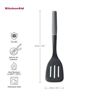 KitchenAid Softgrip Turner cu fanta - Antracit - Img 3