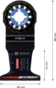 Lama de taiere Bosch EXPERT AIZ 45 AIT MetalMax pentru metal, 45 x 35 mm - Img 3