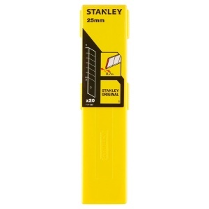 Lama de taiere Stanley 25mm, 20 bucati, din otel carbon, pentru cutter - Img 2