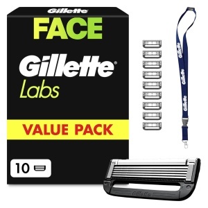 Lame de ras Gillette Labs, 10 bucati, compatibile cu toate raseurile, negru