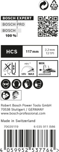 Lame pentru feronerie Bosch EXPERT Wood T308B, 25 buc, pentru taiere precisa, 117 mm - Img 4