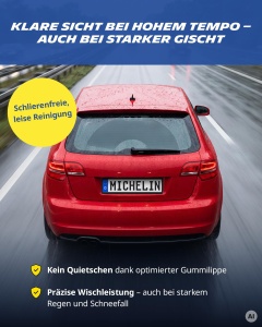 Lame Wiper Spate MICHELIN MR345 pentru Mazda CX-30 si Toyota Corolla, 345mm - Img 6
