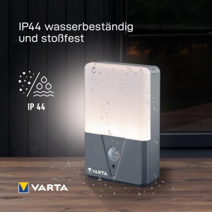 Lampa cu senzor de miscare VARTA, 2 bucati, alimentare cu baterii, IP44, alba - Img 8