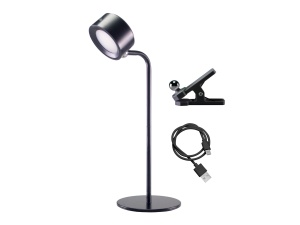 Lampa de citit BEPER P201UTP301, 2.3 W, reincarcabila, 3 culori, neagra