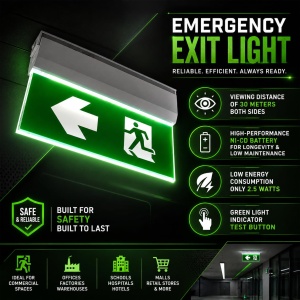 Lampa de evacuare LED V-TAC 2,5W cu autonomie de 3 ore, 6000K - Img 3