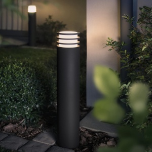 Lampa de exterior Philips Hue White Lucca lumina calda dimmabila control prin aplicatie antracit - Img 3