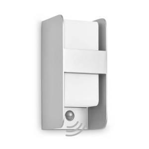 Lampa de Exterior TELEFUNKEN 321104TF, E27, IP44, cu Dimmer si Senzaor de Miscare, Argintie