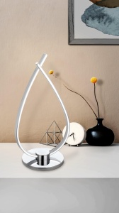 Lampa de masa LED Eglo Roncade, crom, 14W, 1200 lumeni, cu intrerupator - Img 2