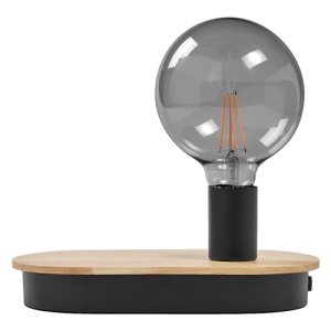 Lampa de masa LEDVANCE DECOR Wood, E27, USB, negru, lemn FSC, IP20 - Img 7