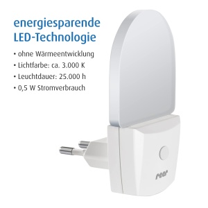 Lampa de Noapte Reer NightGuide, Alb, cu Intrerupator, LED 0.5W - Img 5