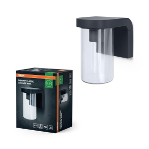 Lampa de perete Osram E27, aluminiu gri inchis, IP44, design modern - Img 4