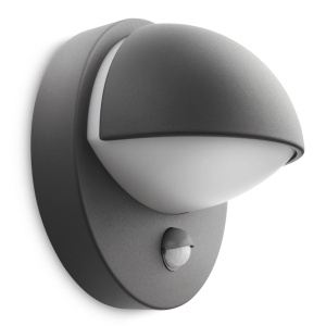 Lampa de perete Philips myGarden June 12W cu senzor de miscare antracit - Img 2