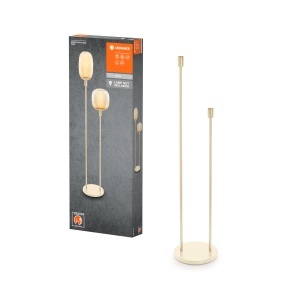 Lampa de Podea LEDVANCE cu 2 E27, inaltime 78cm si 110cm, Bej - Img 1