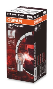 Lampa Halogen Osram TRUCKSTAR PRO P21W, 24V, 120 Luminozitate, 10 Bucati