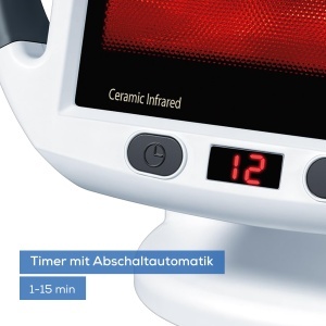 Lampa infrarosu Beurer IL 50 300W Timer 15 min Alb - Img 8