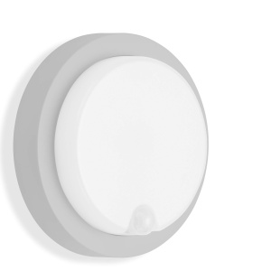 Lampa LED de Exterior TELEFUNKEN cu Senzor, 12W, 1150 Lumen, Argintie