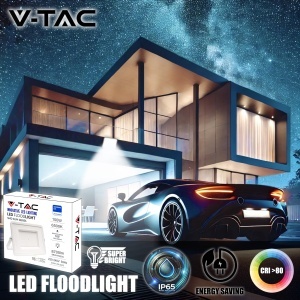 Lampa LED de Exterior V-TAC, 100 W, 8700 Lumen, Alb, IP65 - Img 2