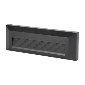 Lampa LED de exterior VT-1162, 3W, 3000K, negru, forma dreptunghiulara