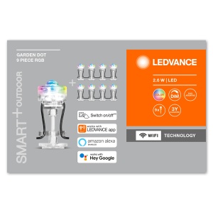 Lampa LED de gradina LEDVANCE SMART cu WiFi, 9 Dots, RGB, IP65 - Img 3